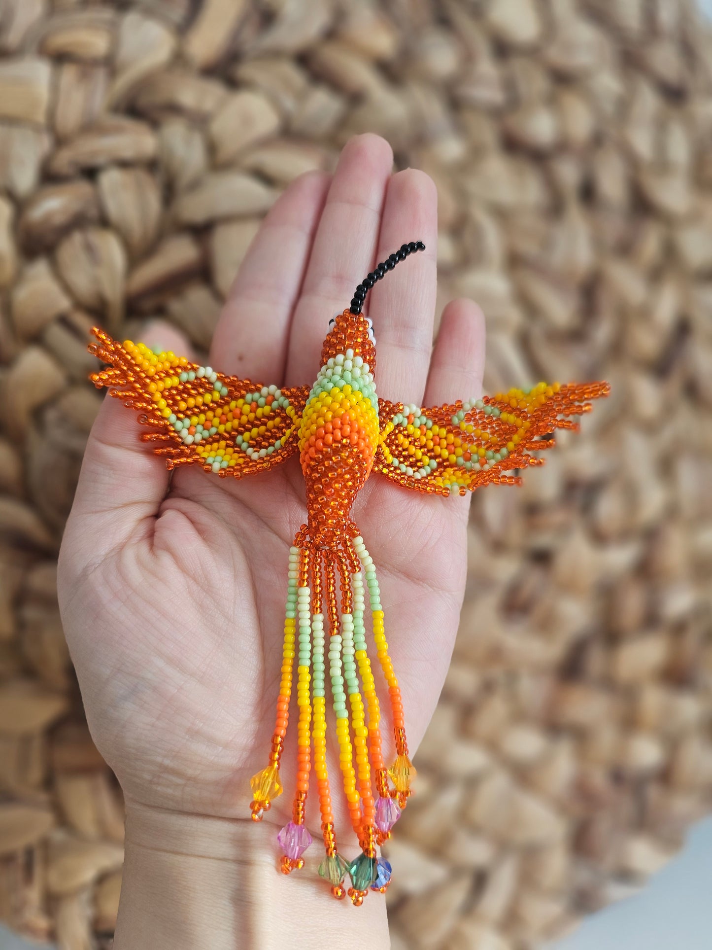 🤍 Little hummingbird ✨ 3D Beading