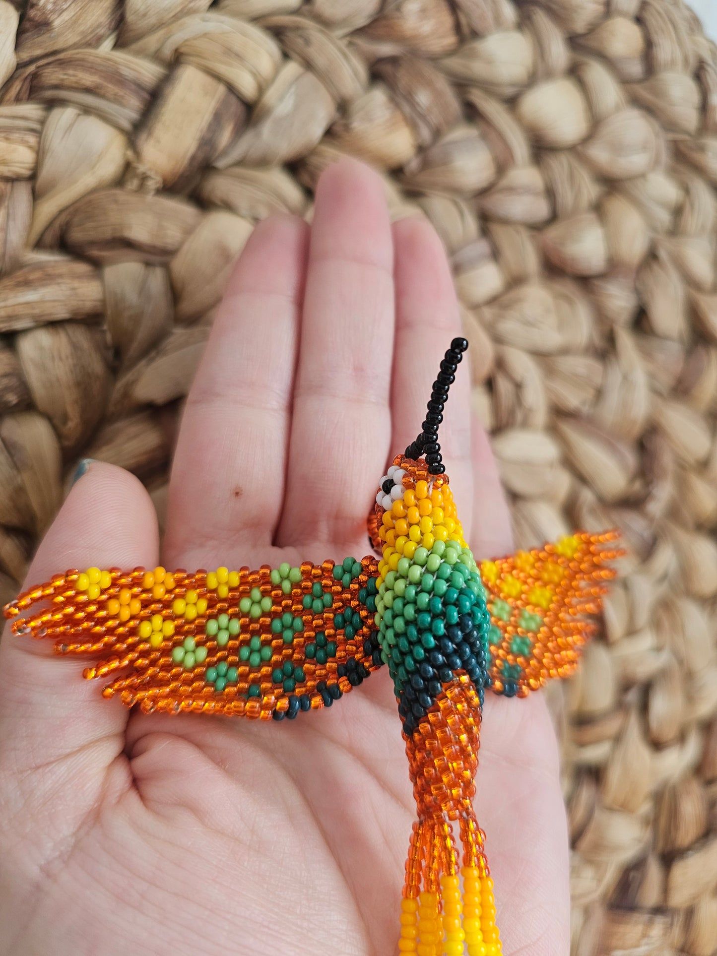 🤍 Little hummingbird ✨ 3D Beading