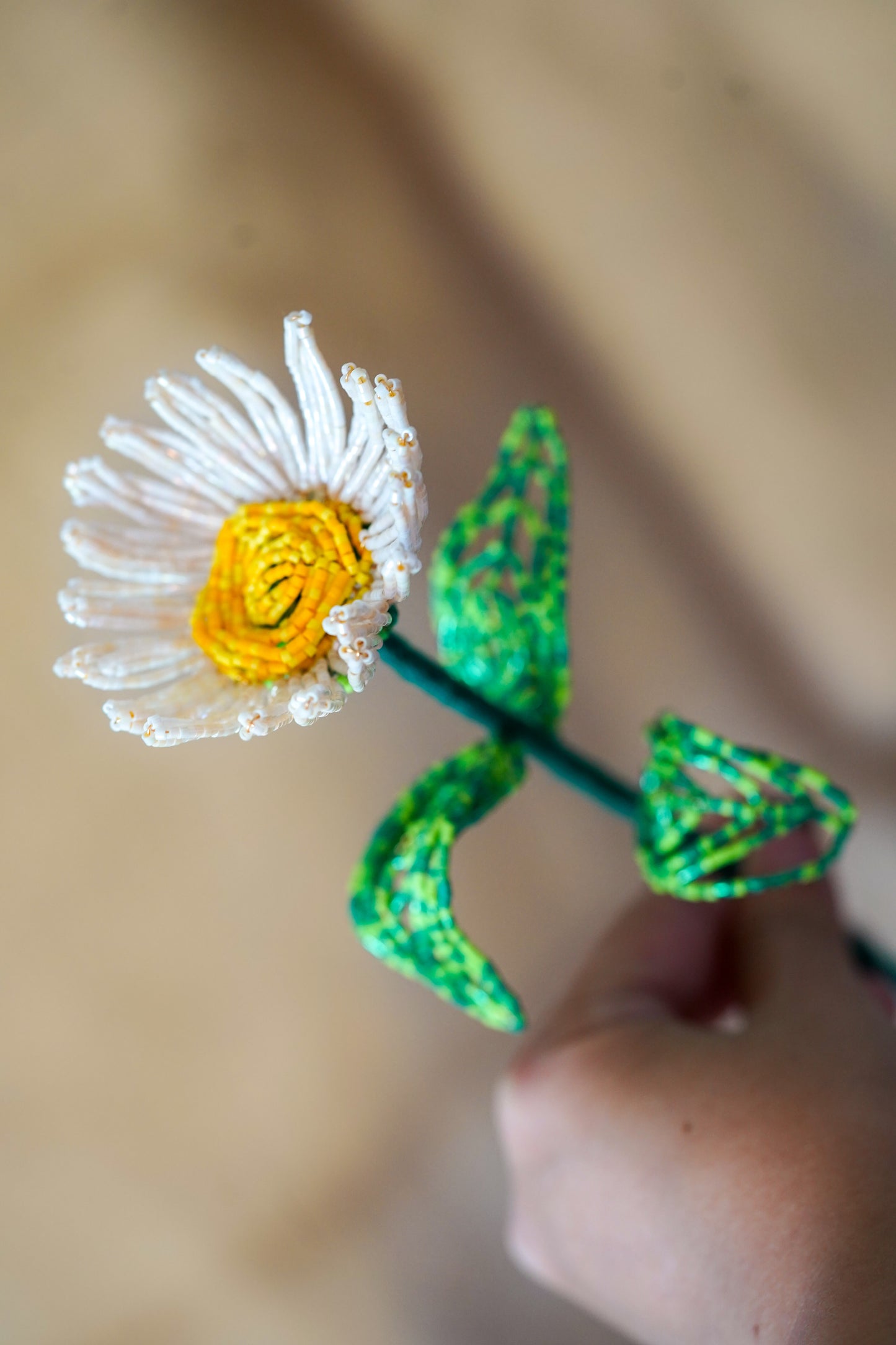 NEW ✨ LA FLEURISTERIE 🤍 DAISY 🌸 3D Beaded Flower for Vase