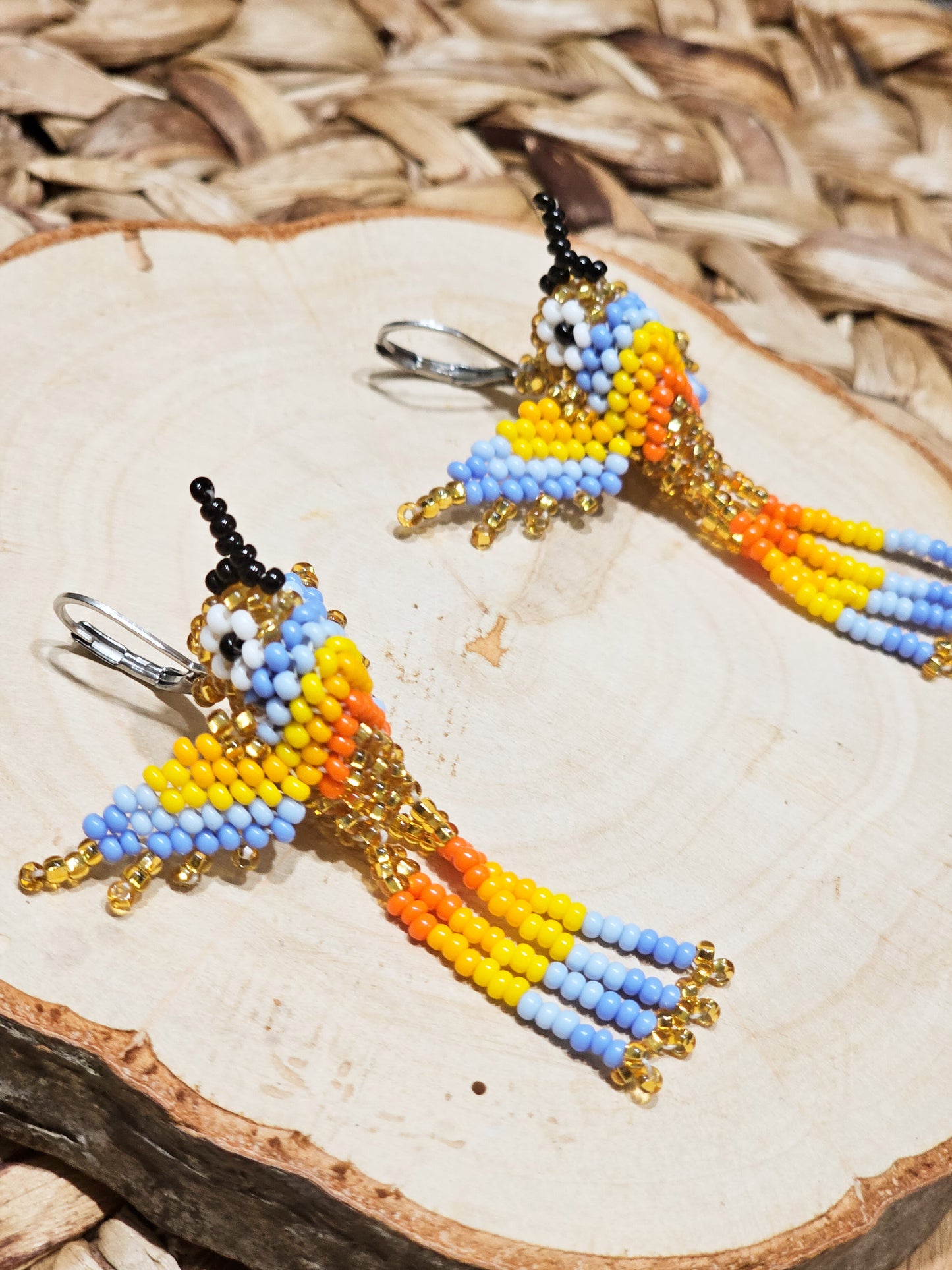 ✨Little hummingbirds ✨ 3D Beaded Earrings