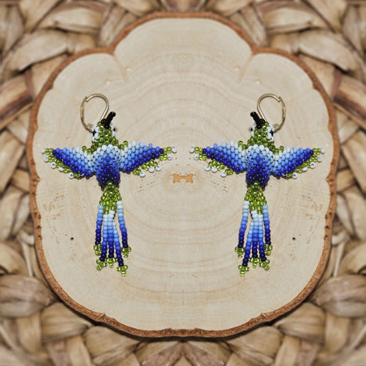 ✨ Little hummingbirds ✨ 3D Beaded Earrings