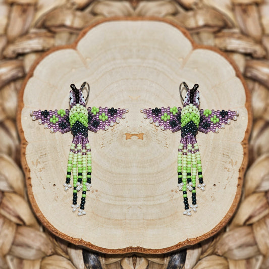 ✨ Little hummingbirds ✨ 3D Beaded Earrings