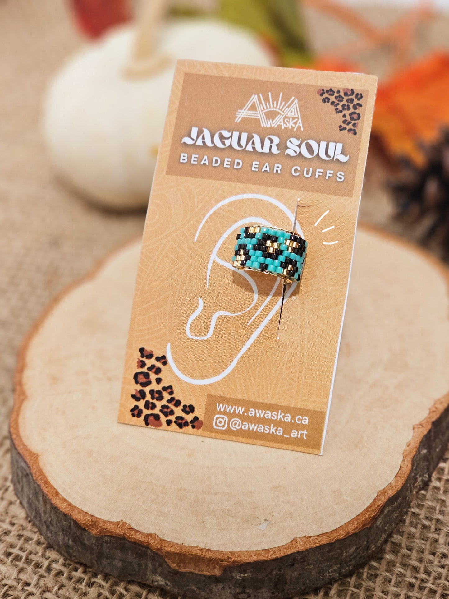 ✨🍁NEW🍁✨Jaguar Soul Beaded Ear Cuff