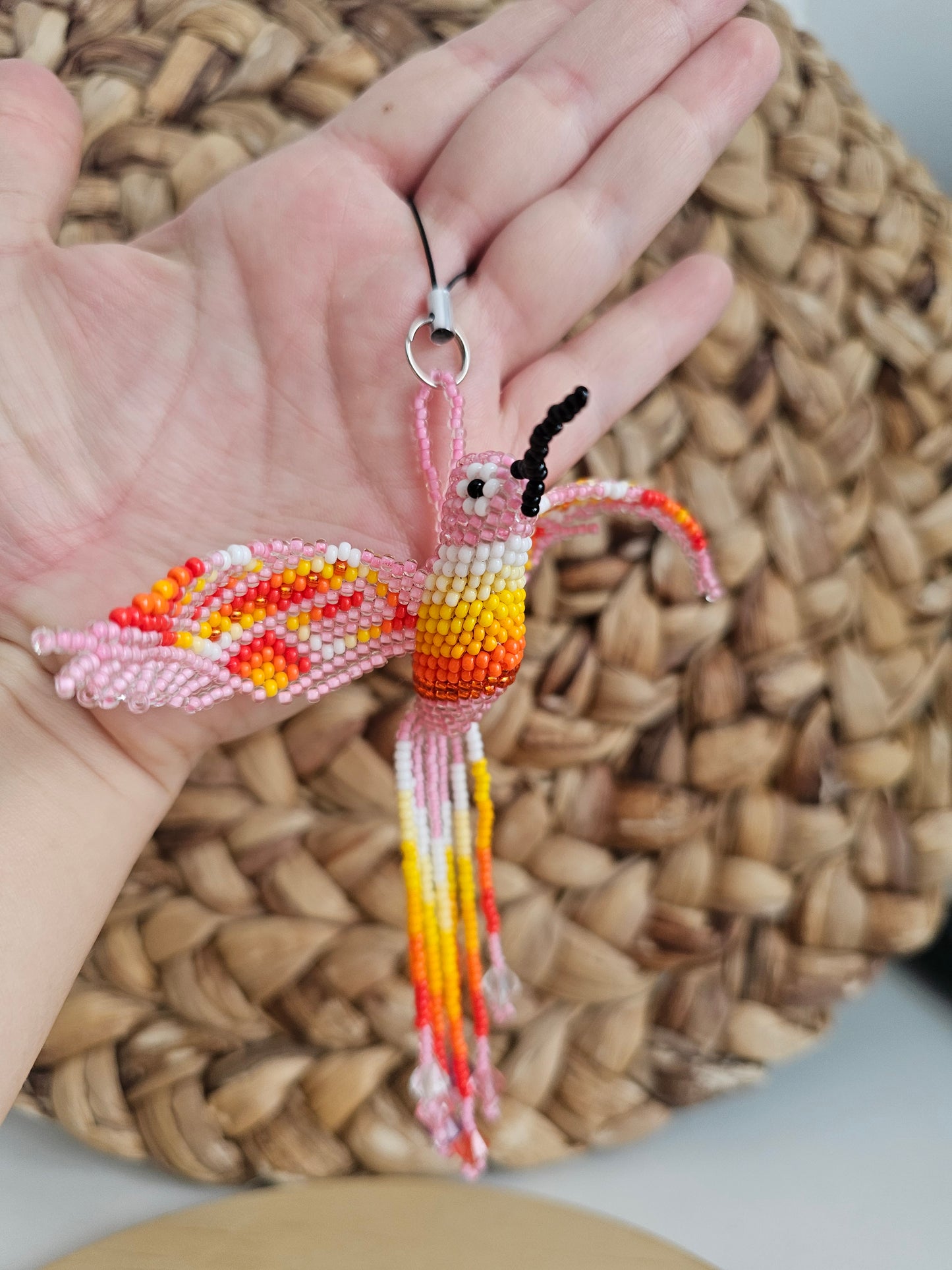 🤍 Little hummingbird ✨ 3d beading