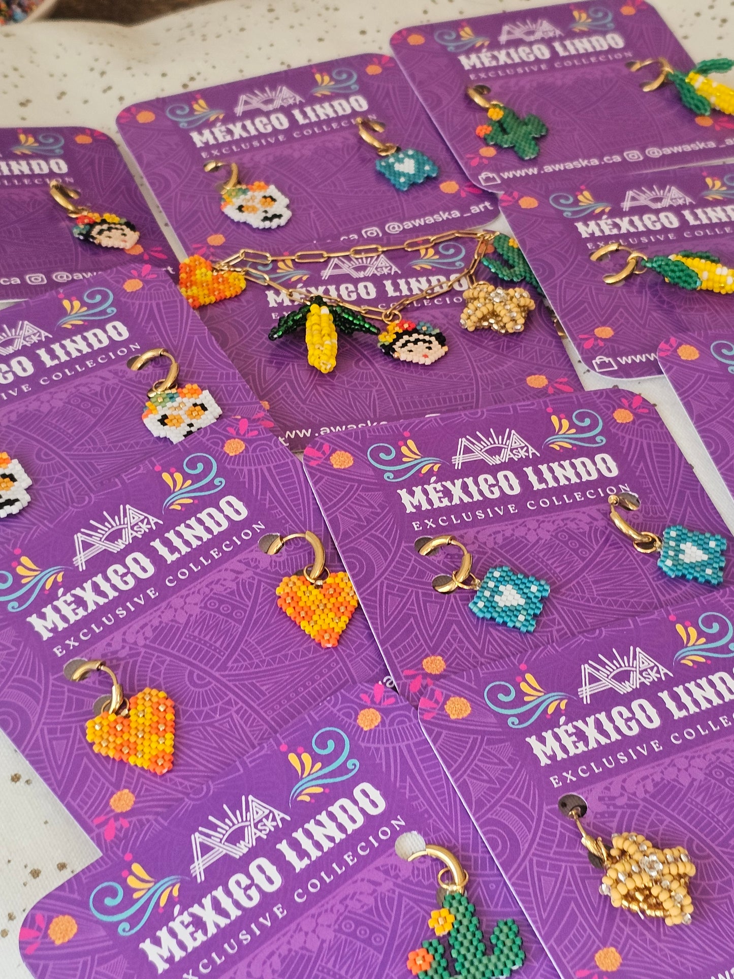 💜 NEW✨ 🌵 Beaded Nopales Earrings 🌵