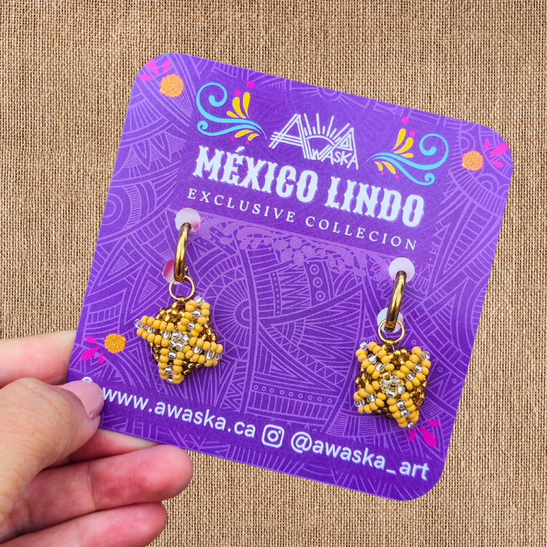💜 NEW ✨ 🍞 Beaded Pan de Muerto Earrings  🍞