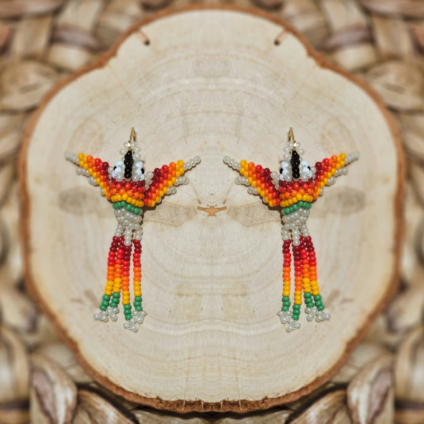 ✨Little hummingbirds✨ 3D Beaded Earrings