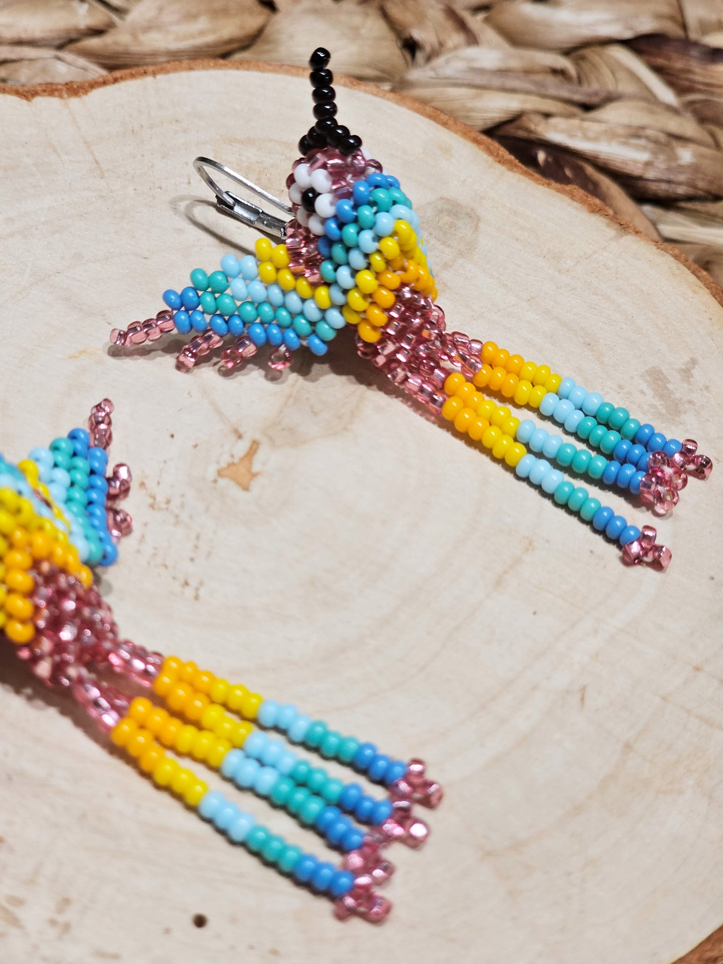 ✨Little hummingbirds ✨ 3D Beaded Earrings