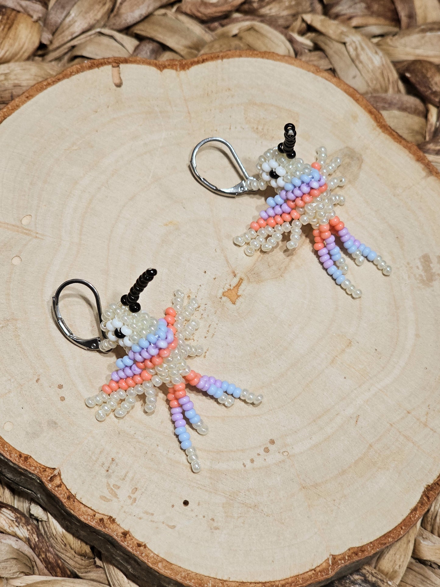 ✨ Little hummingbirds ✨ 3D Beaded Earrings