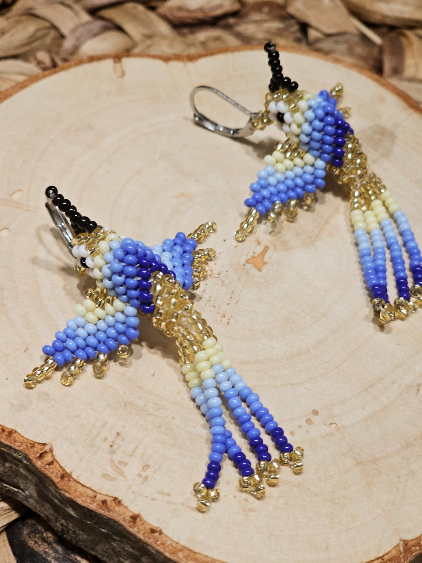 ✨Little hummingbirds ✨ 3D Beaded Earrings