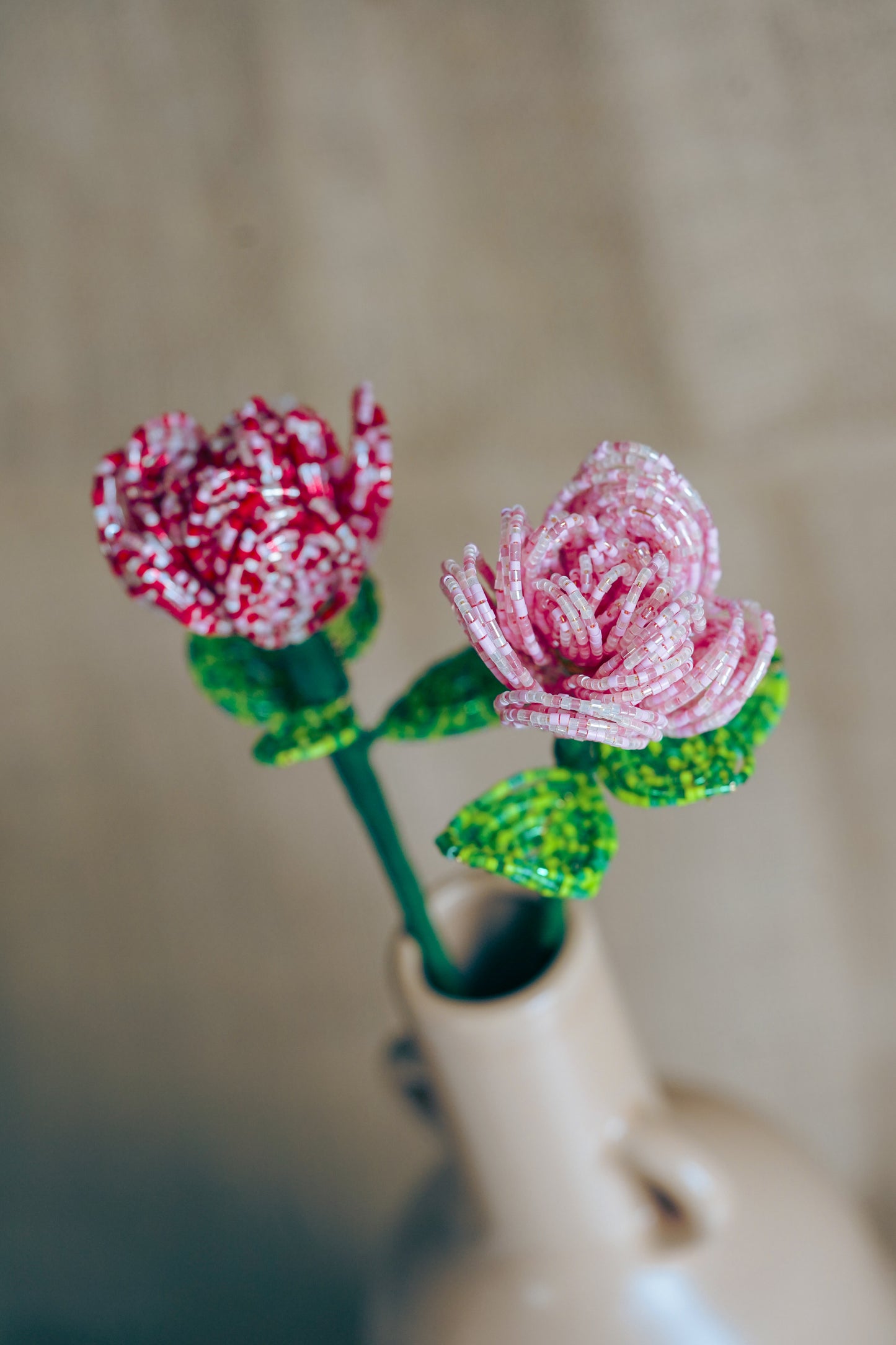 NEW ✨ LA FLEURISTERIE 🤍 ROSE 🌸 3D Beaded Flower for Vase