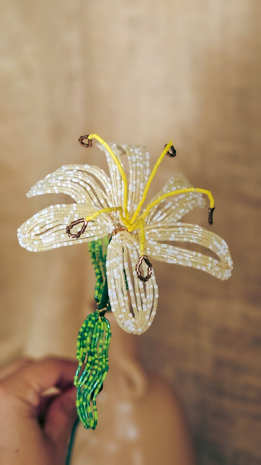 NEW ✨ LA FLEURISTERIE 🤍 LILY 🌸 3D Beaded Flower for Vase