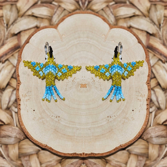 ✨ Little hummingbirds ✨ 3D Beaded Earrings