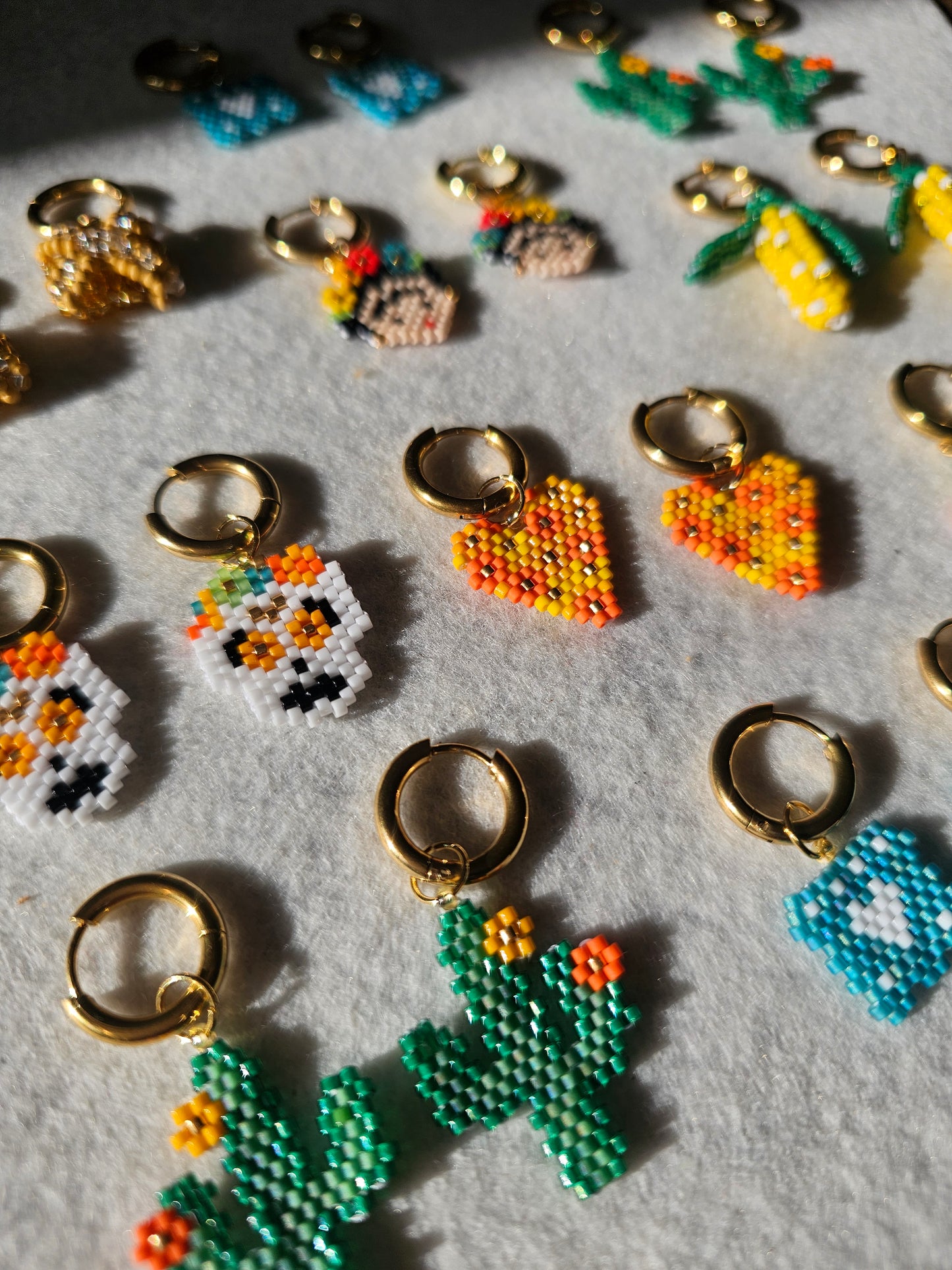 💜 NEW✨ 🌵 Beaded Nopales Earrings 🌵