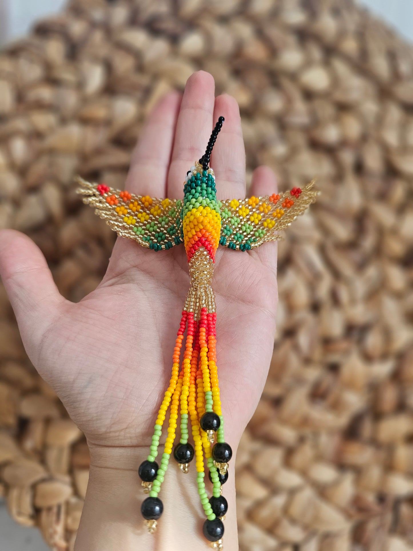 🤍 Little hummingbird ✨ 3D Beading