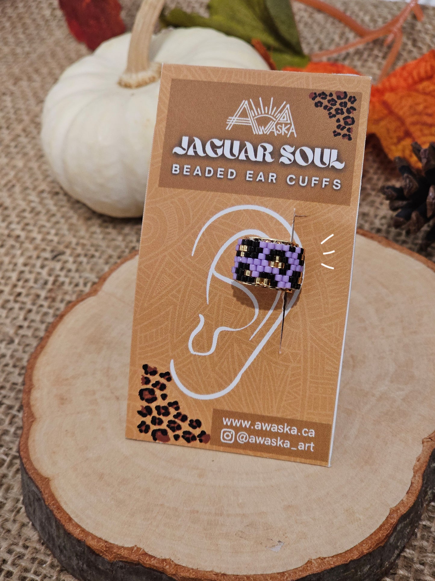 ✨🍁NEW🍁✨ Jaguar Soul Beaded Ear Cuff