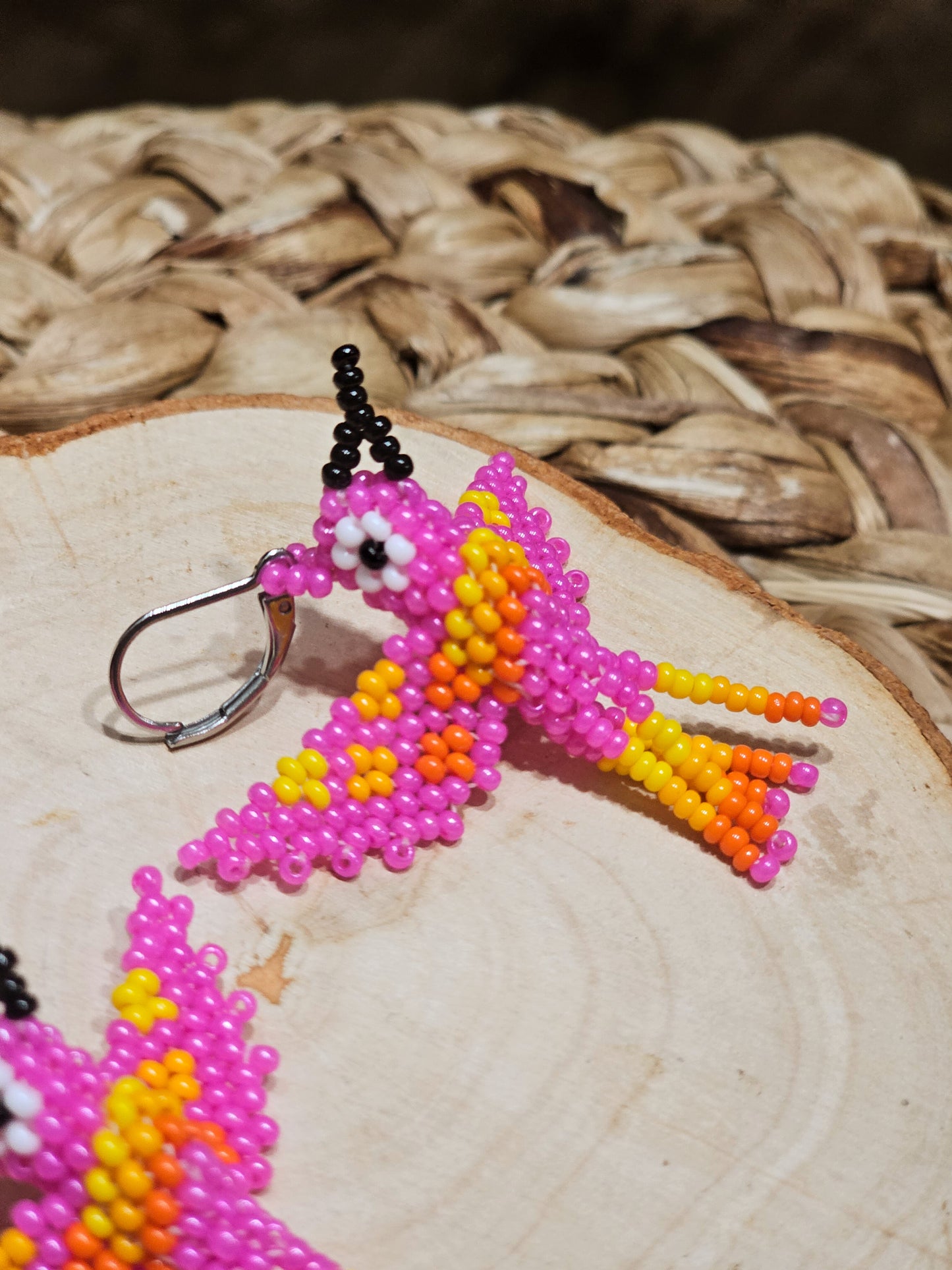 ✨ Little hummingbirds ✨ 3D Beaded Earrings