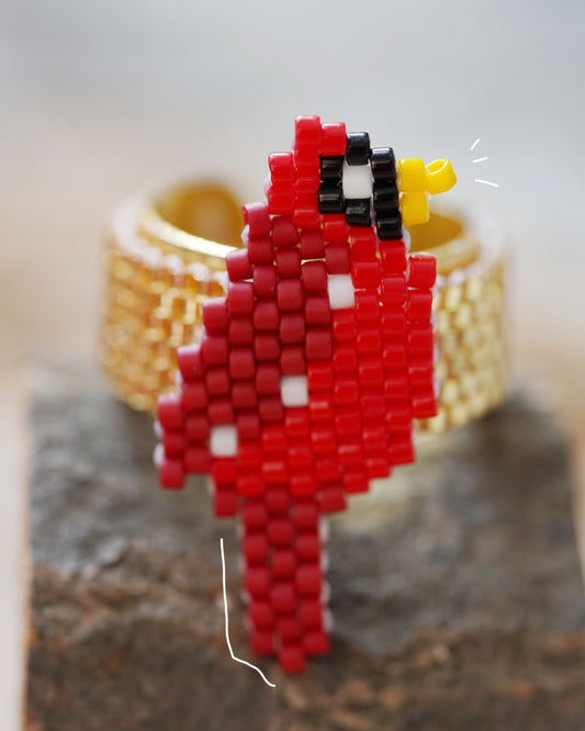 🌟NEW🌟 Winter Birds Rings ❤️ Red Cardinal