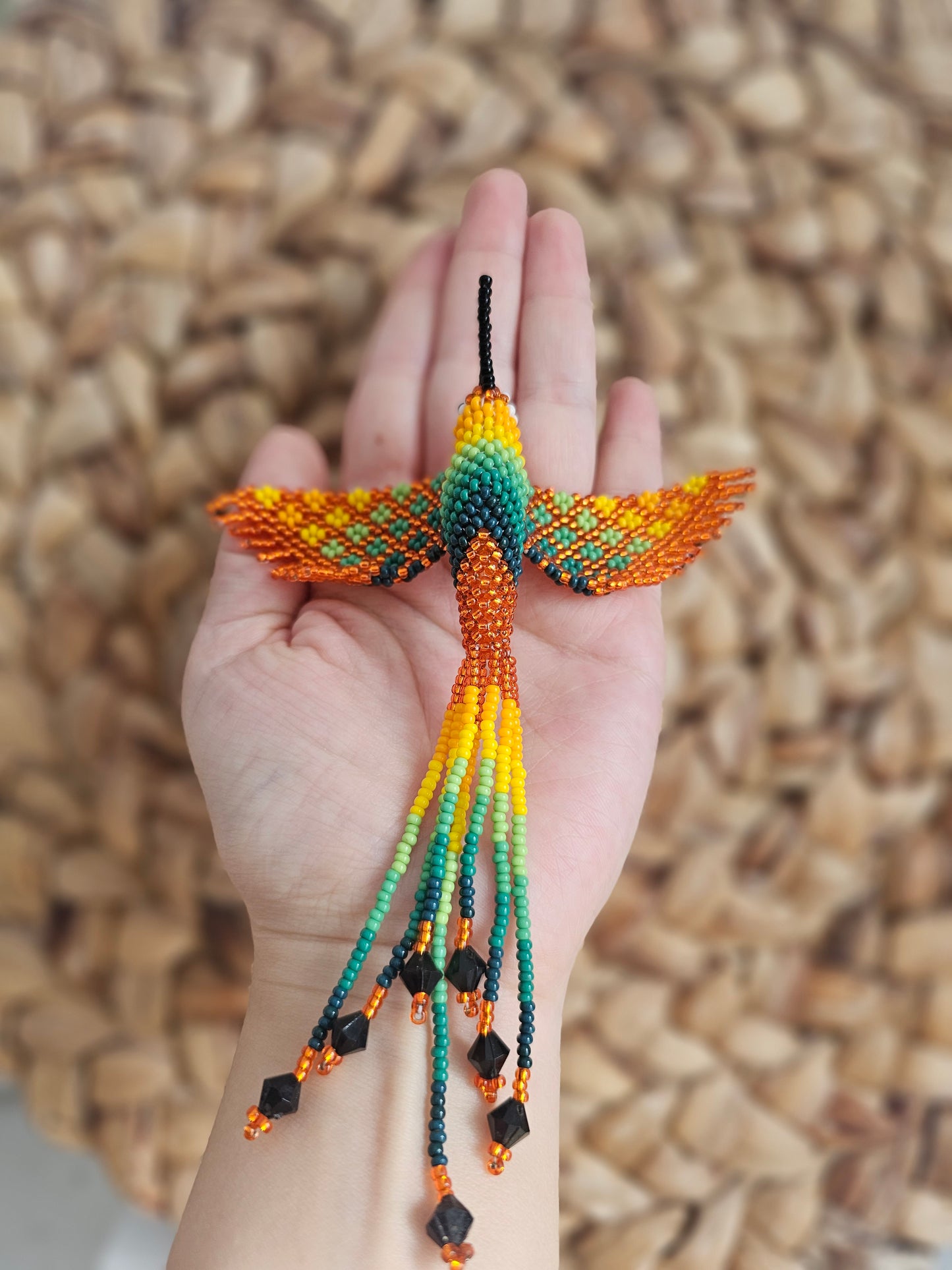 🤍 Little hummingbird ✨ 3D Beading