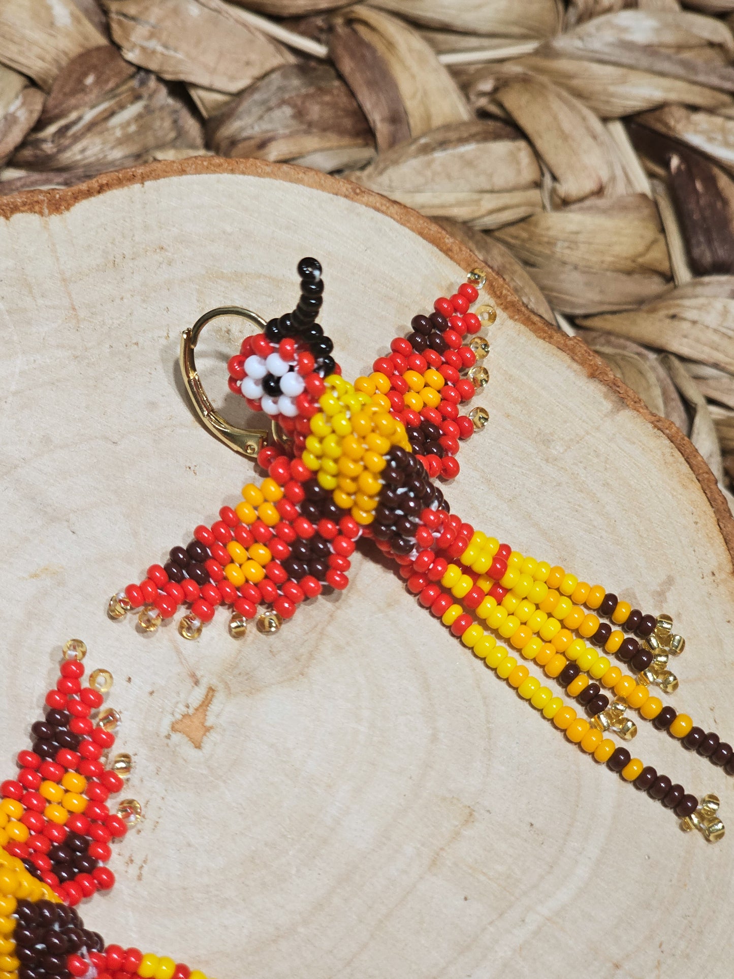 ✨ Little hummingbirds ✨3D Beaded Earrings