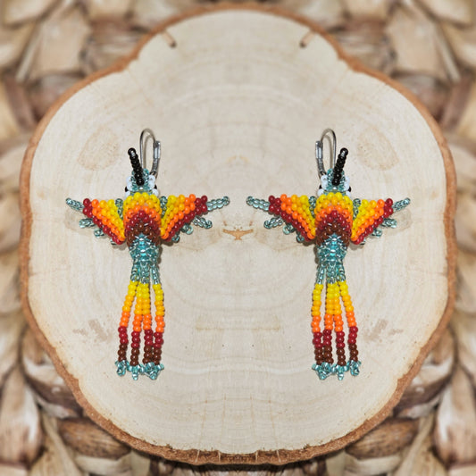 ✨ Little hummingbirds ✨ 3D Beaded Earrings