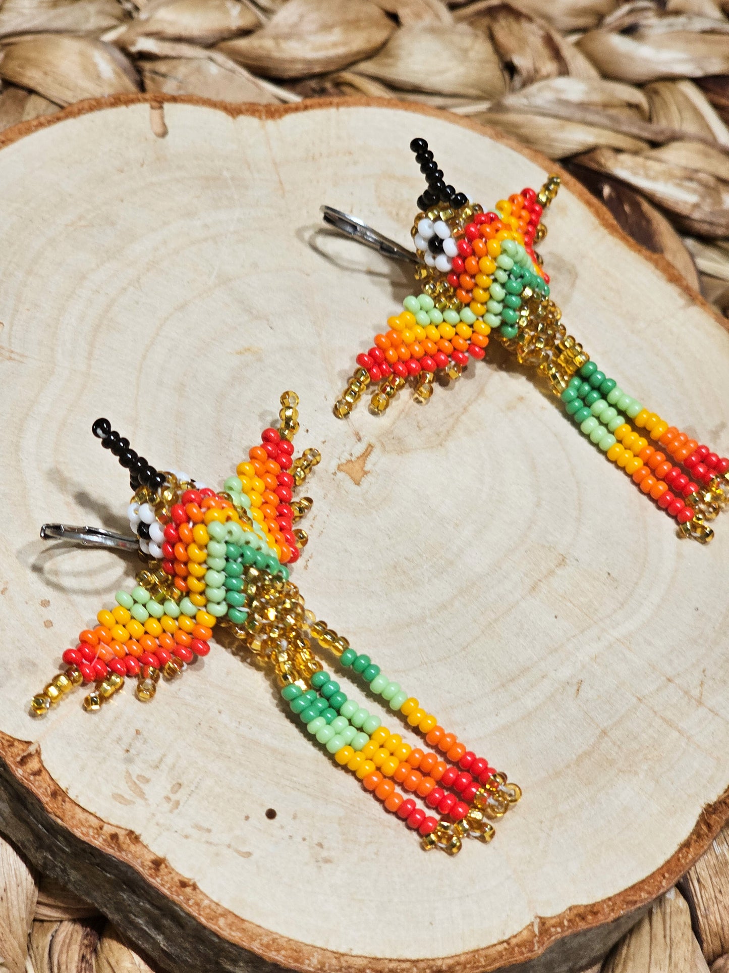 ✨ Little hummingbirds ✨ 3D Beaded Earrings