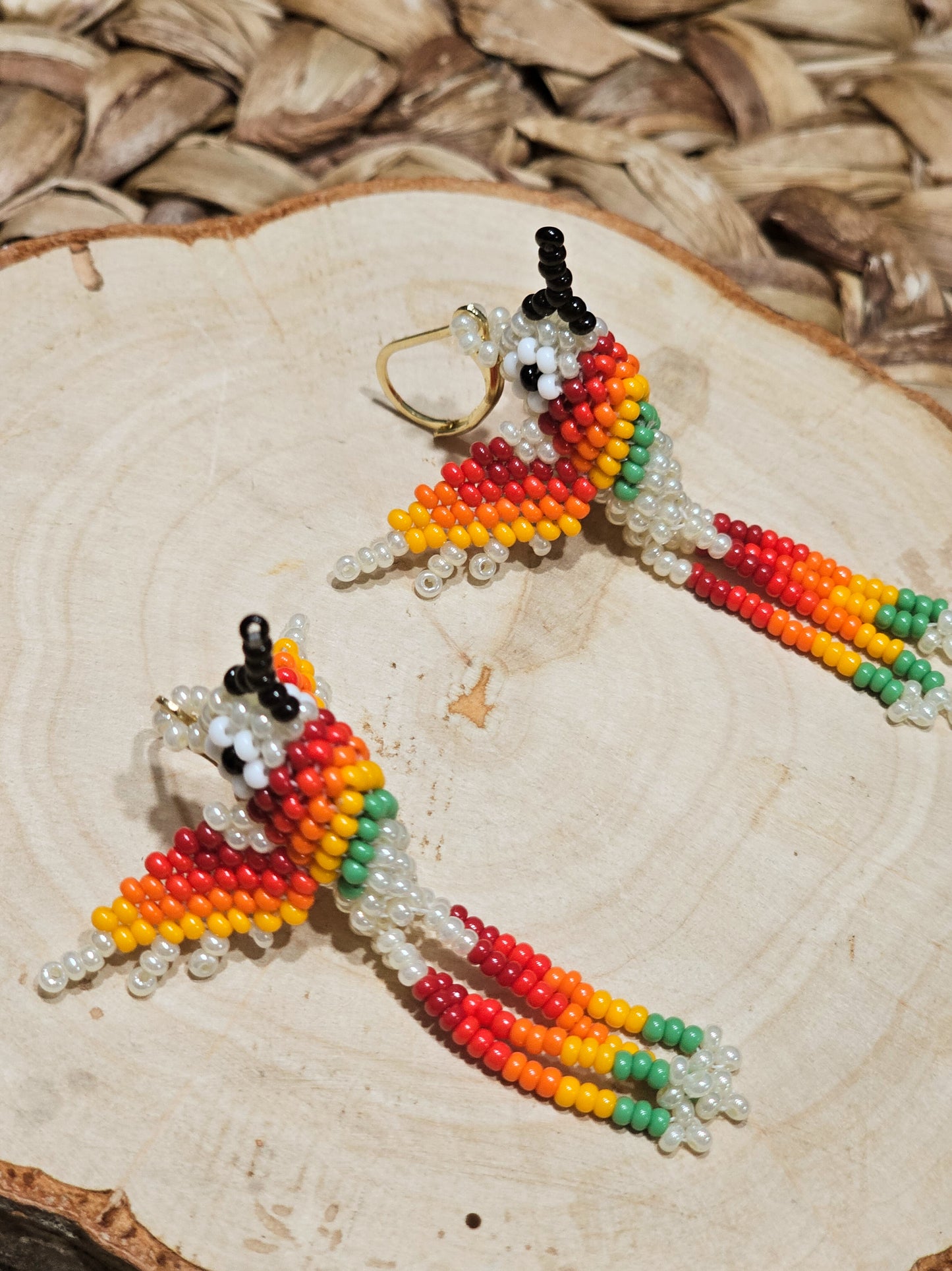 ✨Little hummingbirds✨ 3D Beaded Earrings