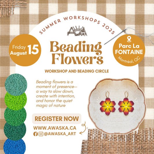 🌸 Beading Flowers Workshop 🌳 Under the Trees 🌳