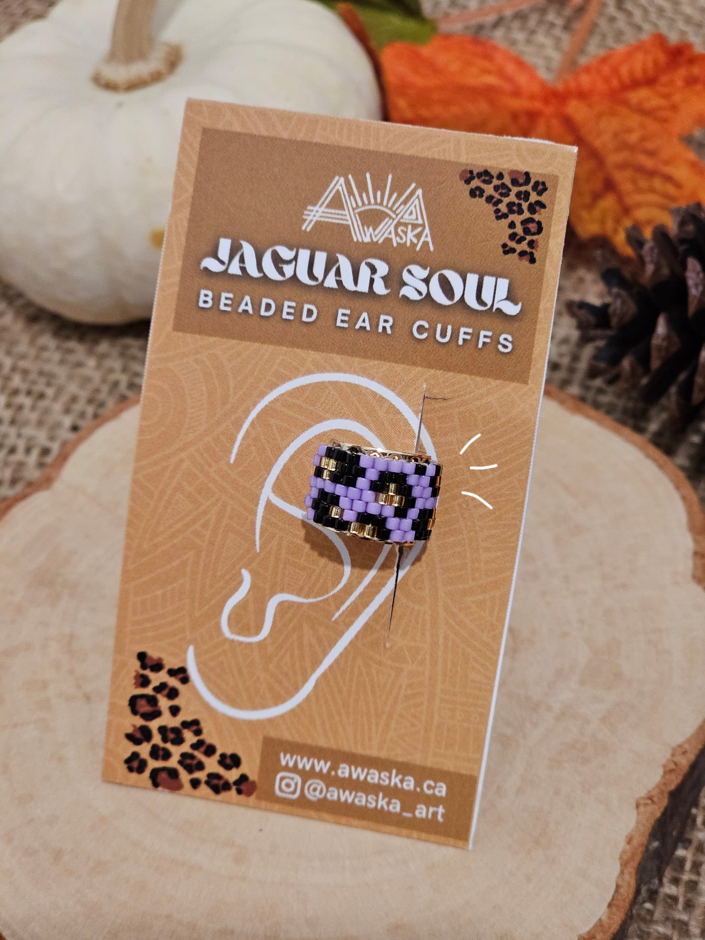 ✨🍁NEW🍁✨ Jaguar Soul Beaded Ear Cuff