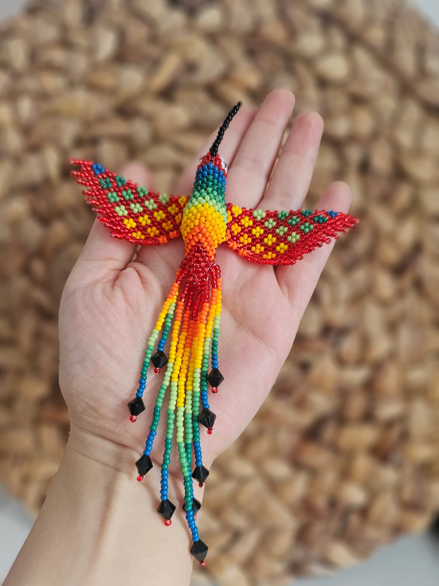 🤍 Little hummingbird ✨ 3D Beading