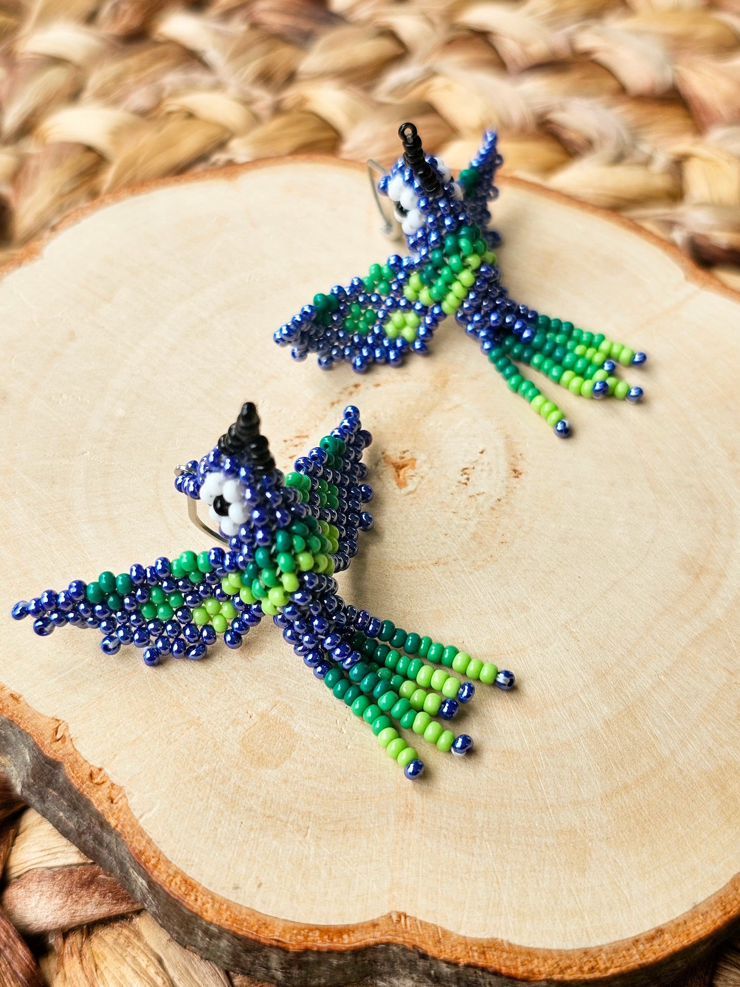 Little hummingbirds ✨ 3D Beaded Earrings ✨