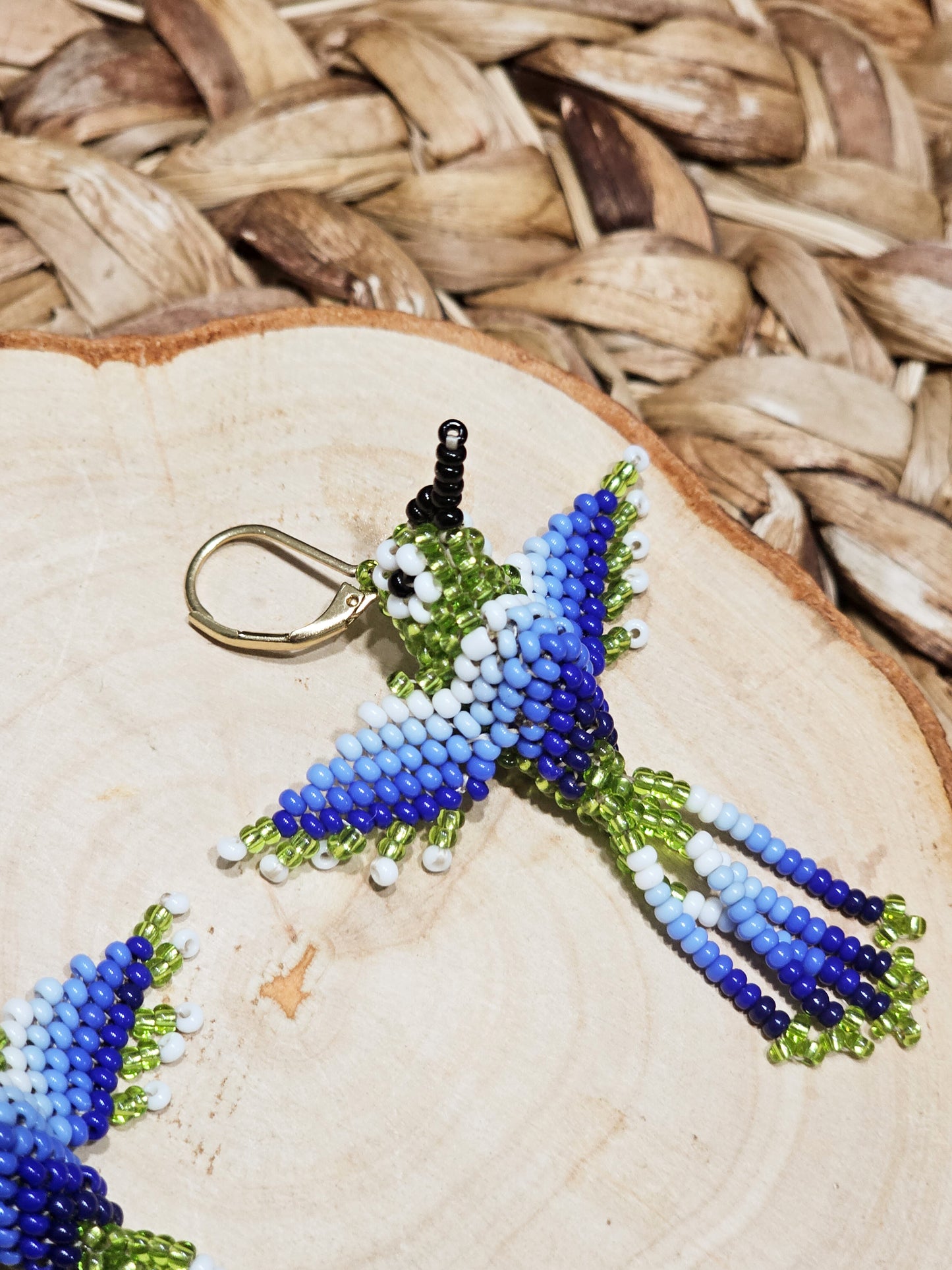 ✨ Little hummingbirds ✨ 3D Beaded Earrings