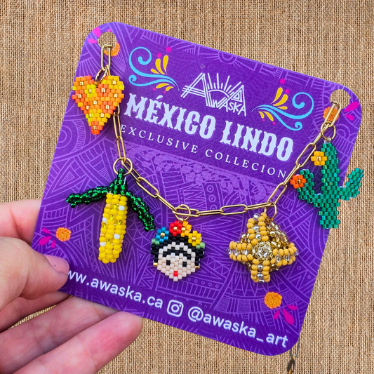 💜NEW✨México Lindo✨ Beaded Charm Necklace