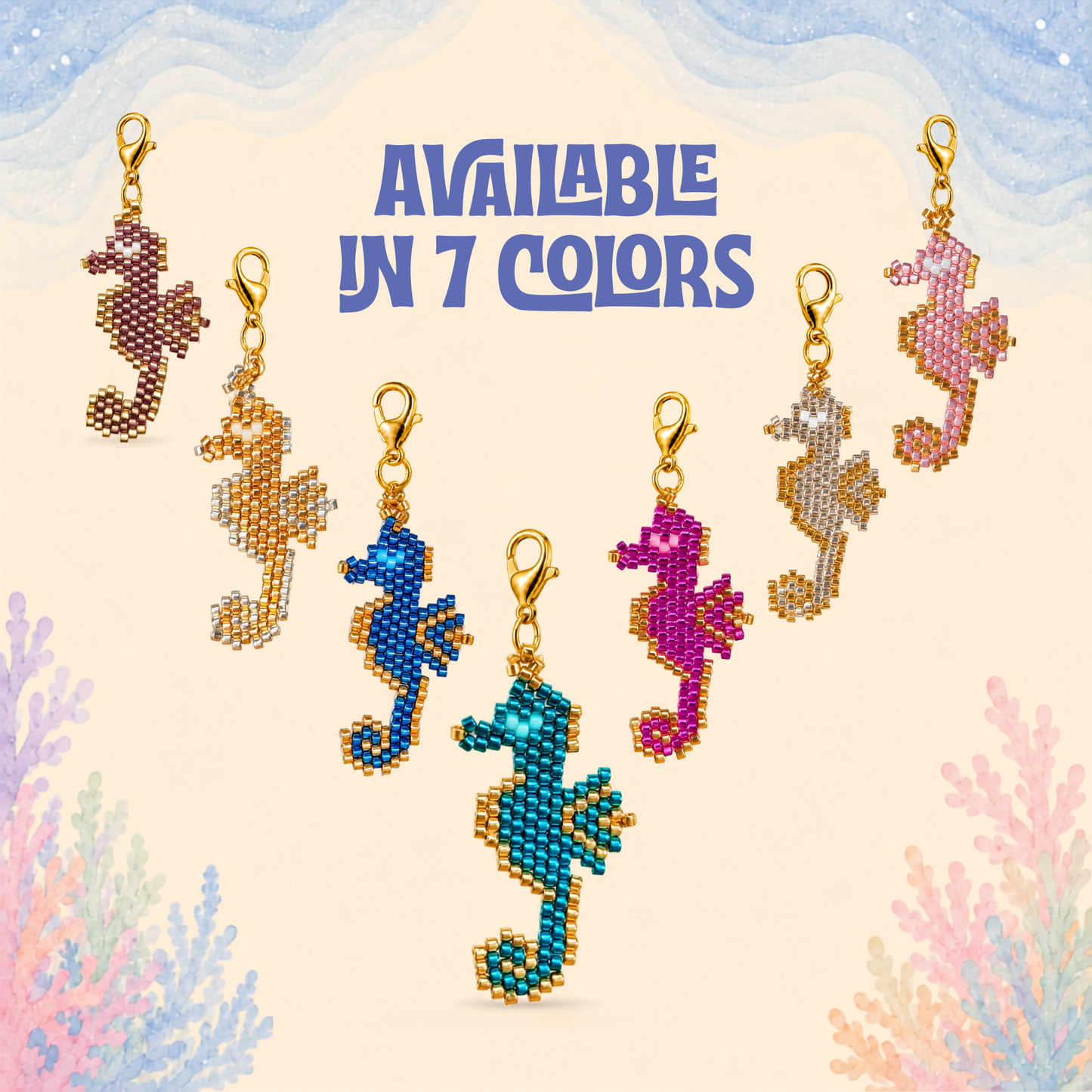 🐚 Seahorse Charm (Mini)